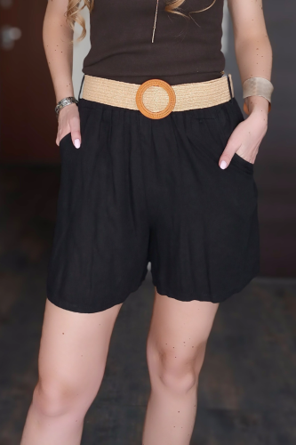 czarne-szorty-len-fango-pasek-