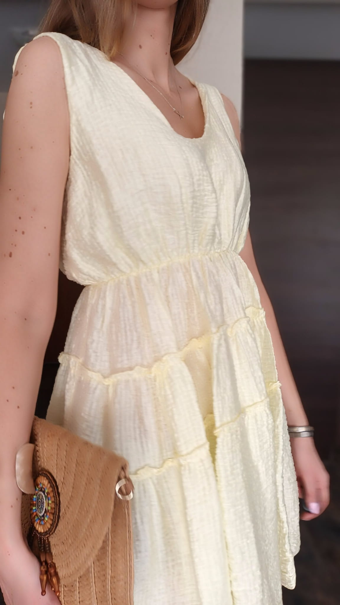 Sukienka-mini-zolty-masełkowy-kokardki (8)